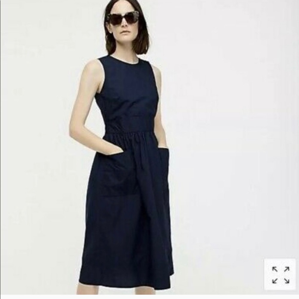 NWT J Crew Cotton Poplin Apron Dress